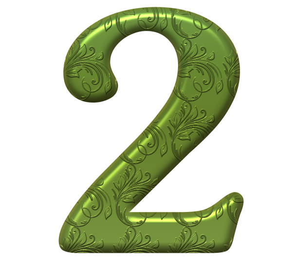 Цифры на прозрачном фоне