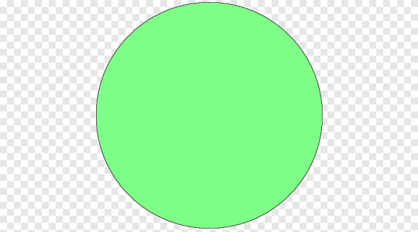 Зеленый кружок без фона