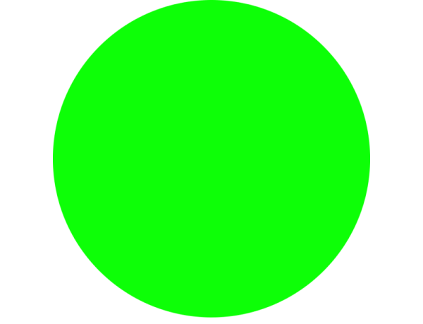 Круг зеленого цвета