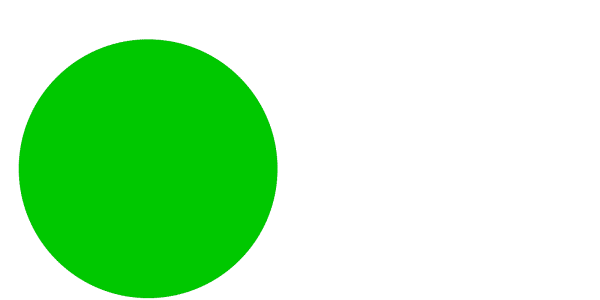 Зеленый круг на черном фоне