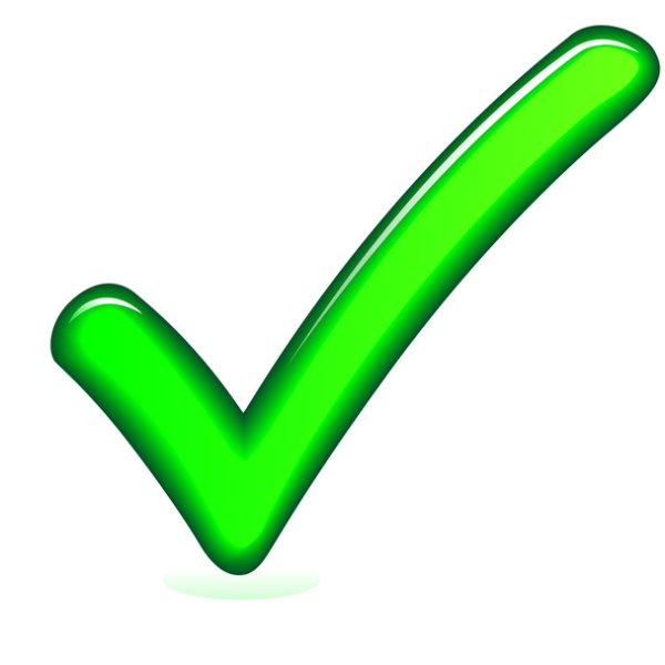 Разрешающая зеленая галочка