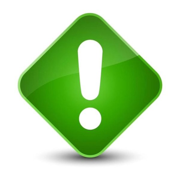 Восклицательный знак зеленый