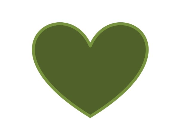 Сердечки (зеленые)