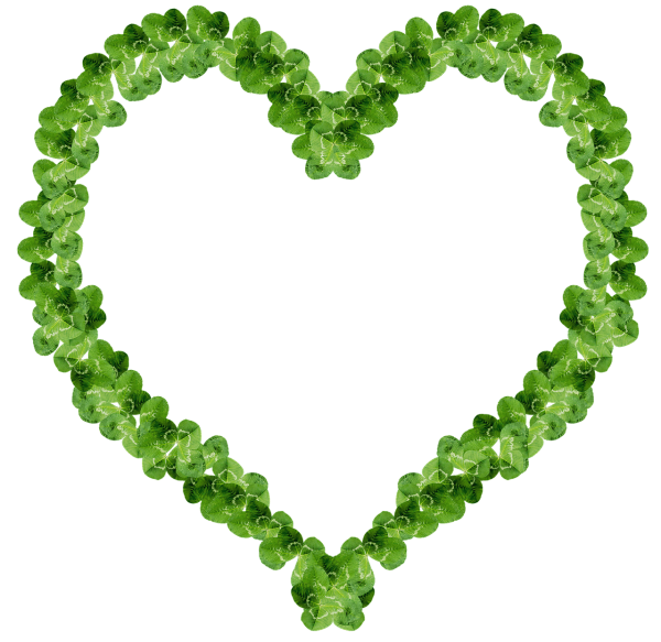 Салатовые сердечки