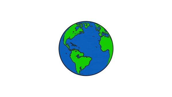 Планета земля мультяшная