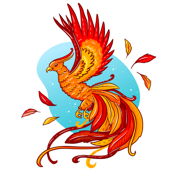 Наклейки Жар птица