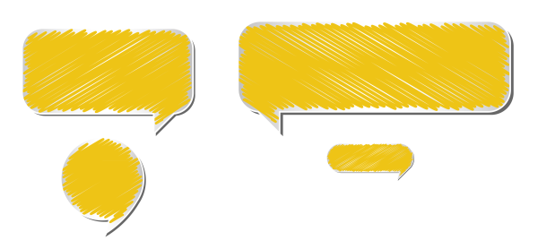 Желтая плашка для надписи