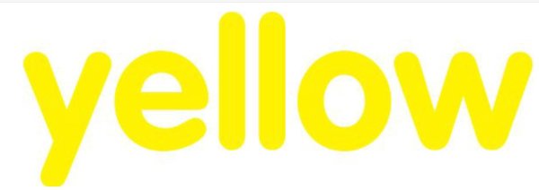 Желтый текст на белом фоне