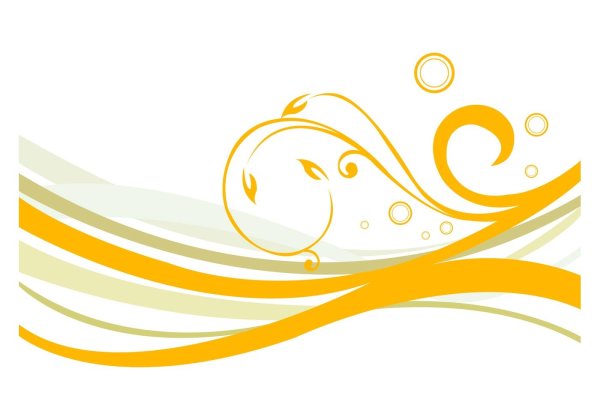 Желтые узоры на белом фоне