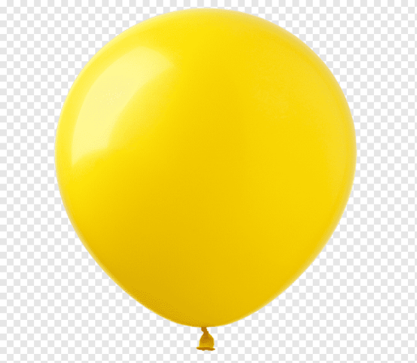 Желтый надувной шар