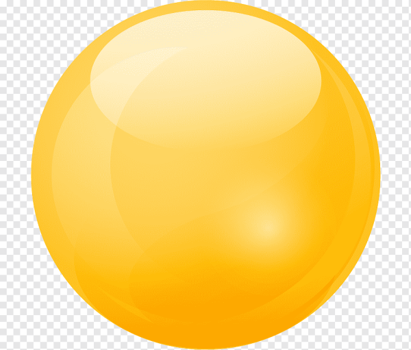 Желтое круглое