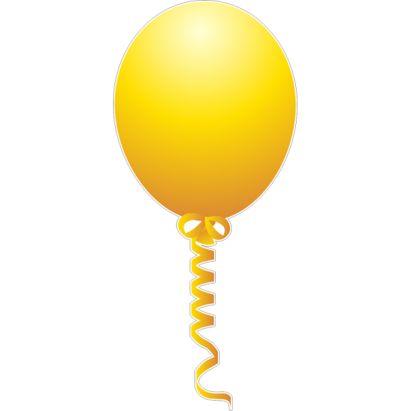 Желтый шар на белом фоне