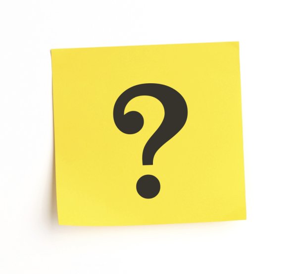 Знак вопроса желтый