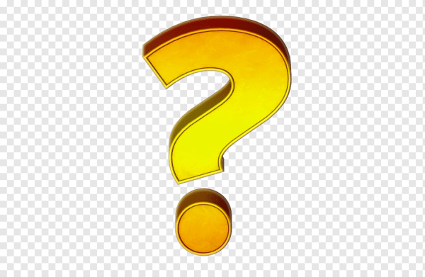 Желтый вопросительный знак
