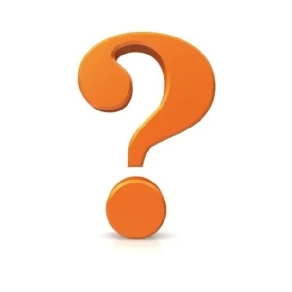 Вопросительный знак оранжевый