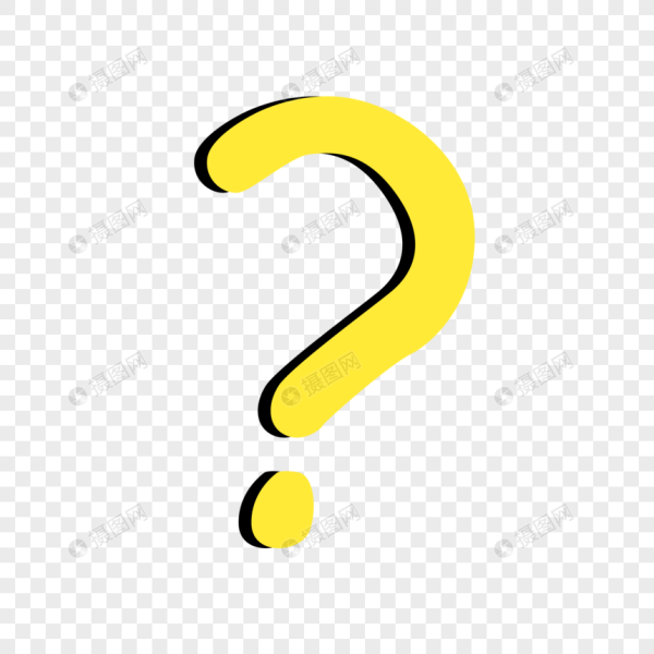 Вопросительный знак желтая в горошек