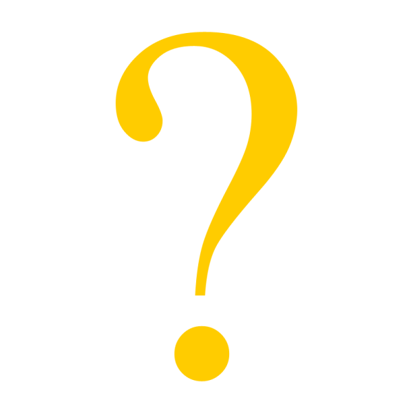 Желтый вопросительный знак