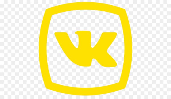 Логотип ВК желтый