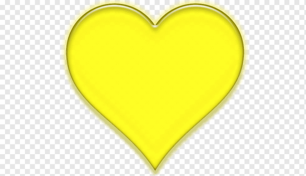 Сердечки желтого цвета