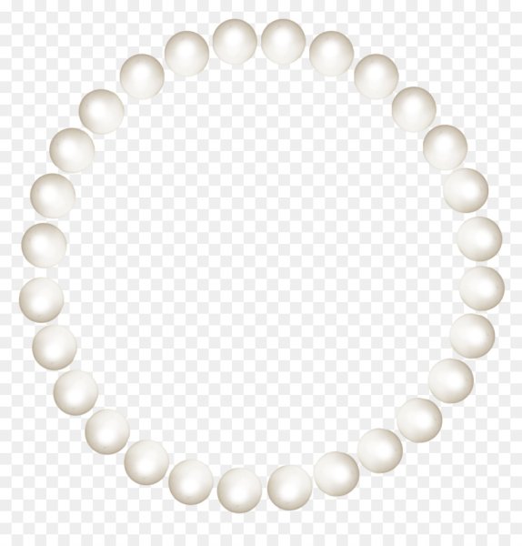 Рамка круглая из жемчуга