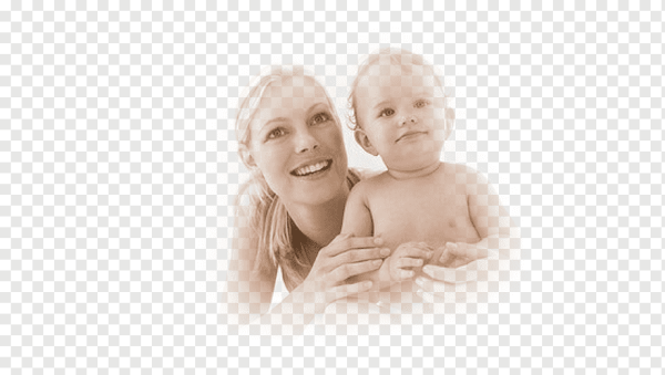 Мама с ребенком на прозрачном фоне
