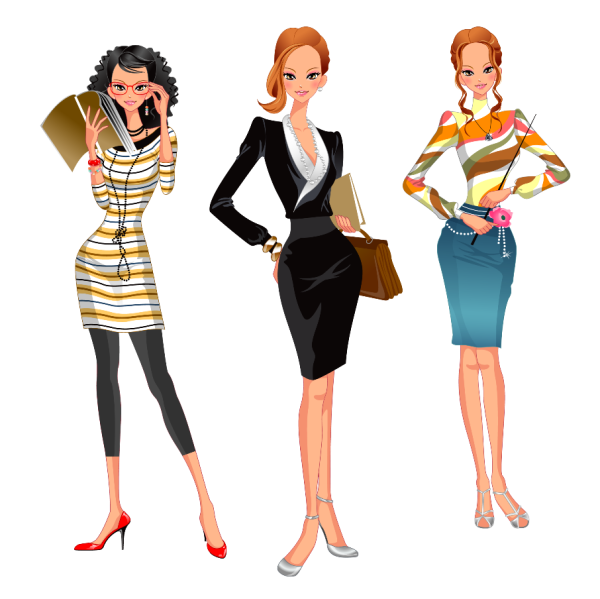 Женщина мультяшная