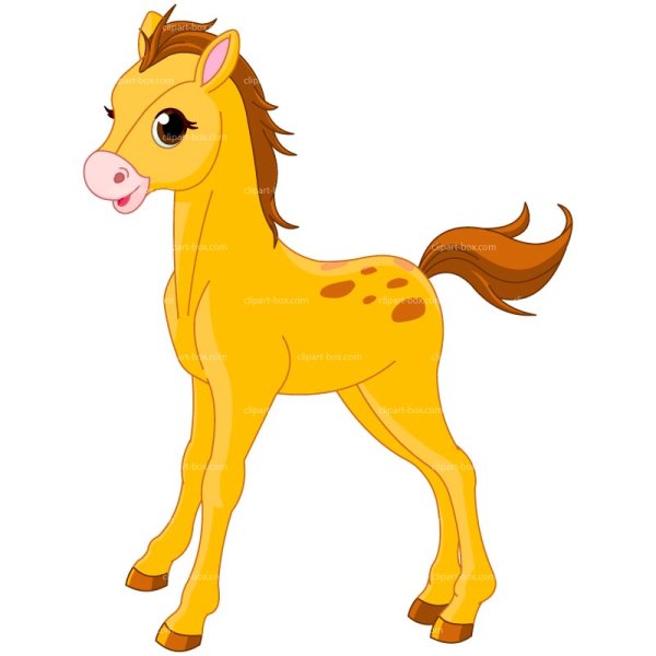 Мультяшная жеребенок