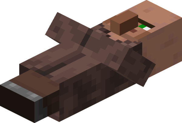 Моделька жителя из МАЙНКРАФТА