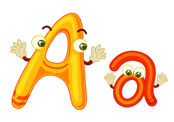 Буква а мультяшная