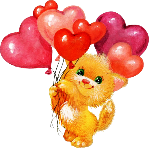 Зверюшки с сердечками