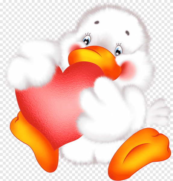 Утенок с сердечком