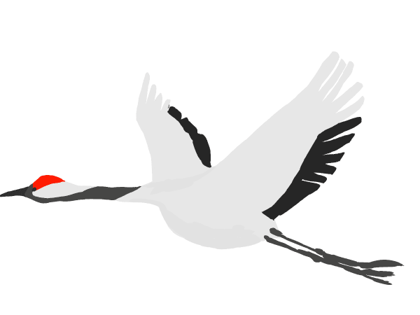 Журавль векторное изображение