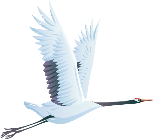 Журавль вектор