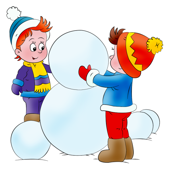 Лепка снеговика