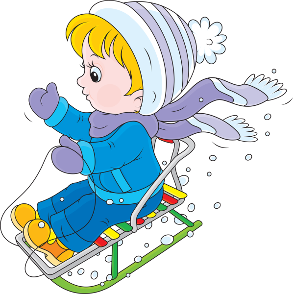 Девочка на санках