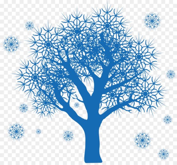 Сказочное зимнее дерево