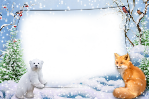 Зимняя рамка