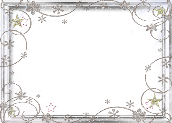 Новогодние рамки для фотошопа на прозрачном фоне
