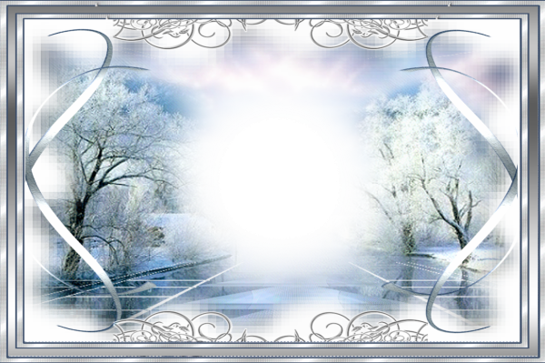 Рамка зимняя природа