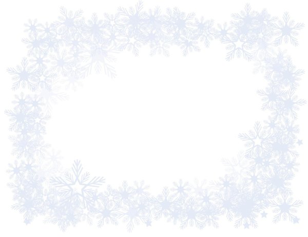 Рамка снежинки