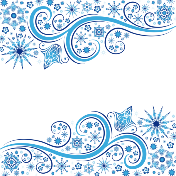 Зимний узор уголок