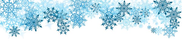 Бордюр из снежинок