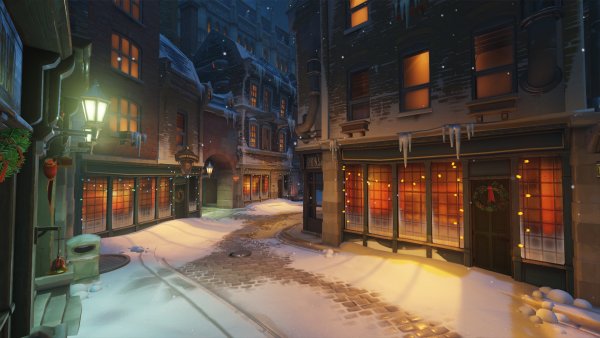 Зимний город арт