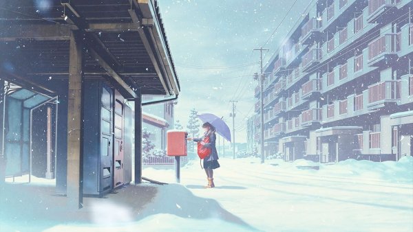 Аниме улица для гача лайф снег