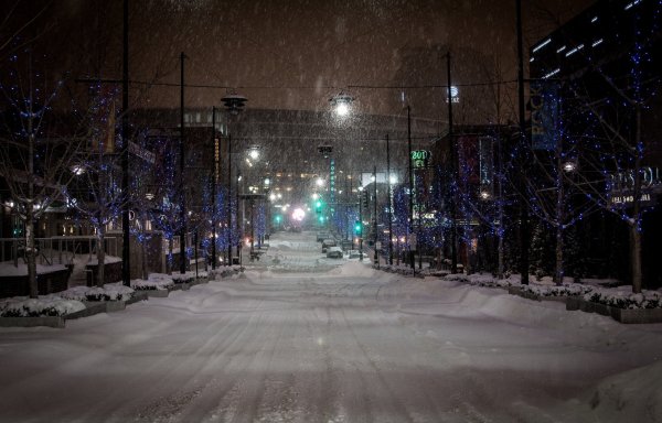 Зимний город