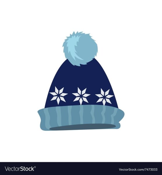 Зимняя шапка на прозрачном фоне