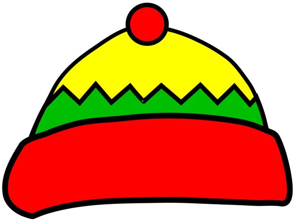 Рисованная шапка