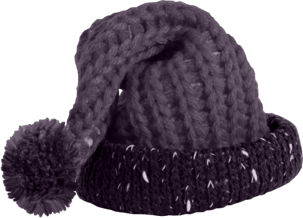 Лежачая шапка вязаная