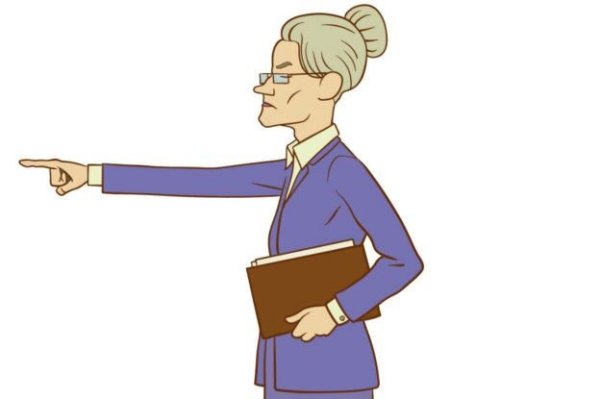 Строгий учитель мультяшный