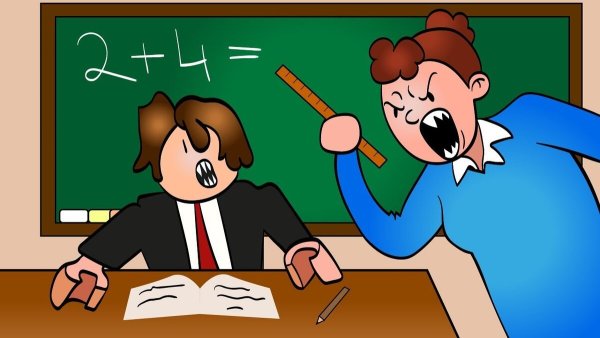 Злой учитель и ученик